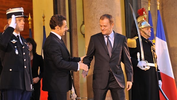 Polens_regeringsleder_Donald_Tusk_og_EU_formand_Sarkozy