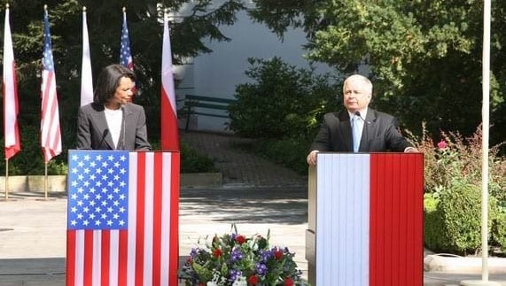 USA's_udenrigsminister_og_den_polske_præsident_i_august_2008
