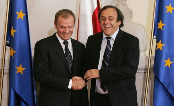 UEFAs_præsident_Platini_og_Polens_regeringsleder_Donald_Tusk