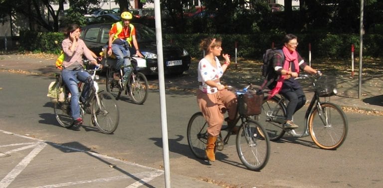Cyklen er det hurtigste transportmiddel i Warszawa