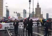 utilfredse polske landmænd og fiskere